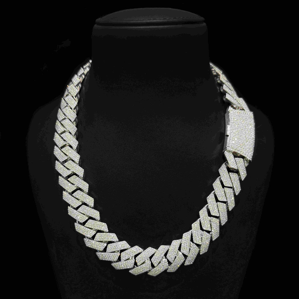 22mm Diamond Cuban Link Chain | Men Diamond Chains in Dubai, UAE