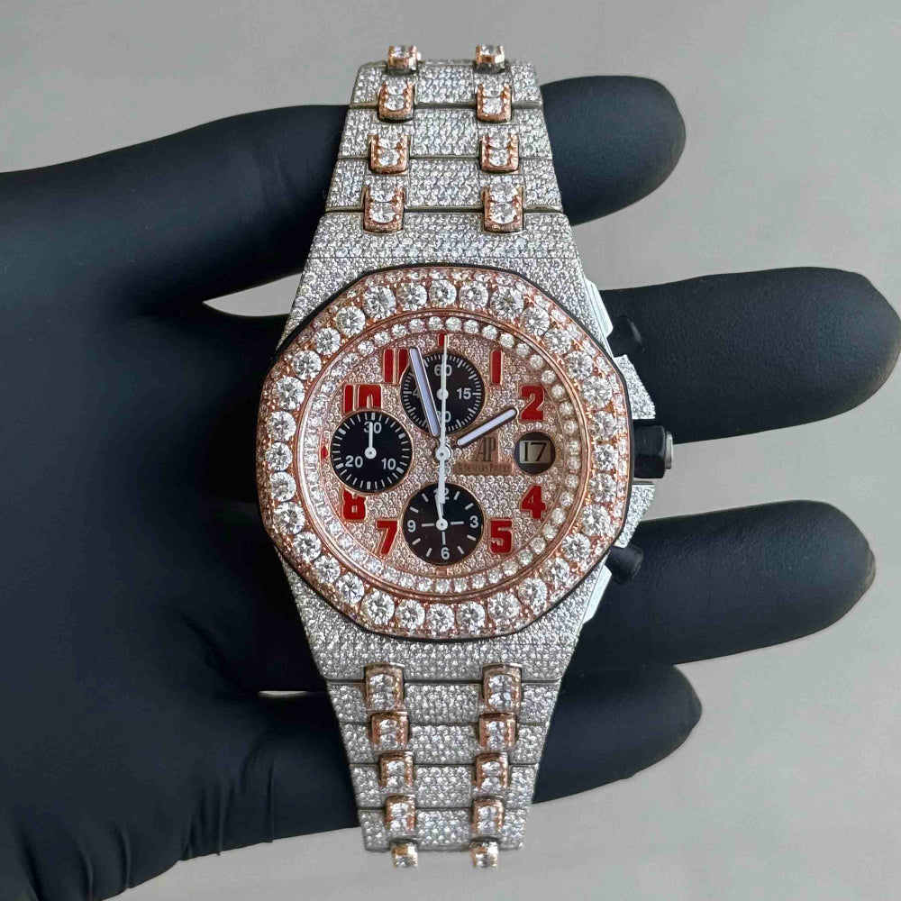 Diamond Audemars Piguet Royal Oak Offshore Tone Rose Gold