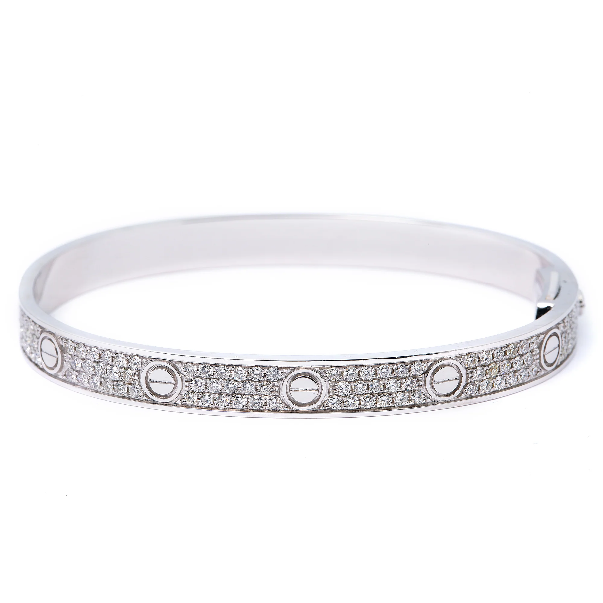 Cartier love bracelet diamonds white gold sale