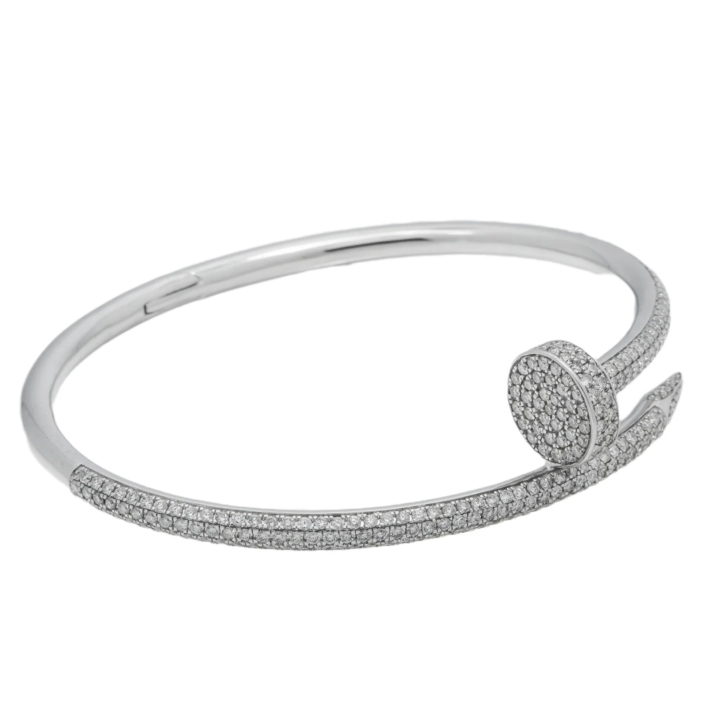 Custom Diamond 'Nail' Bracelet1