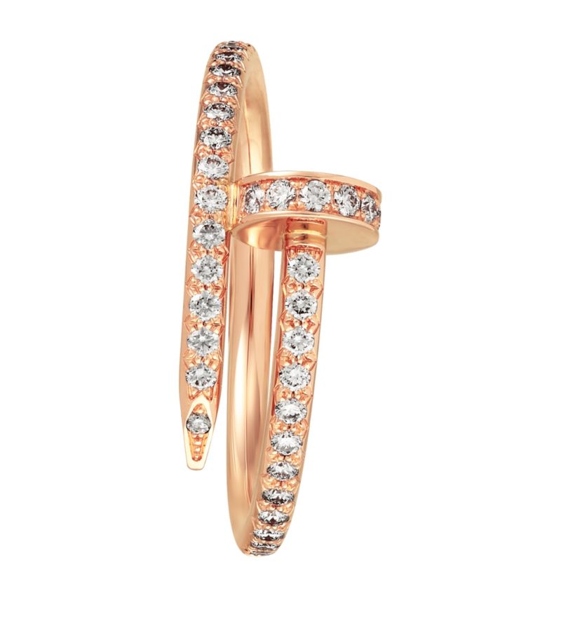 Diamond Nail Ring Rose Gold | Diamond Rings in Dubai, UAE