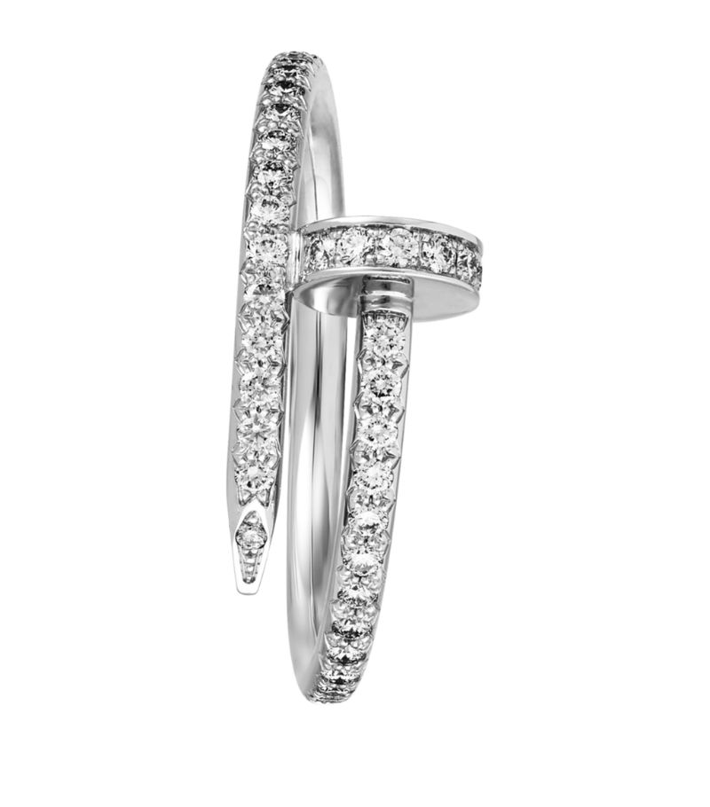 Diamond Nail Ring White Gold | Diamond Rings in Dubai, UAE