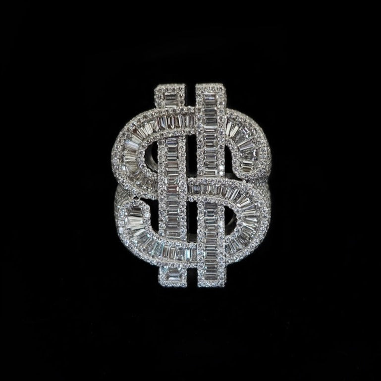 Diamond Dollar Ring | Men Diamond Pinky Rings in Dubai, UAE | Global Ice