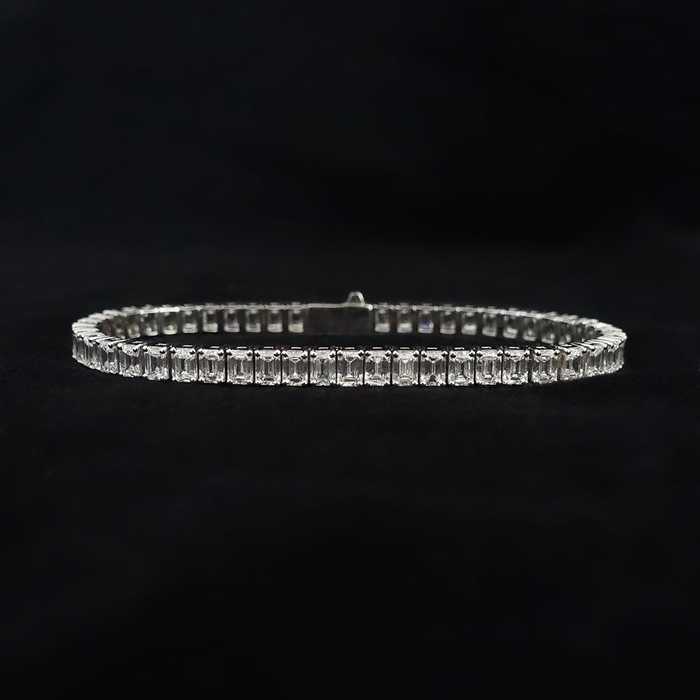 Emerald Cut Tennis Bracelet | Diamond Bracelets in Dubai UAE