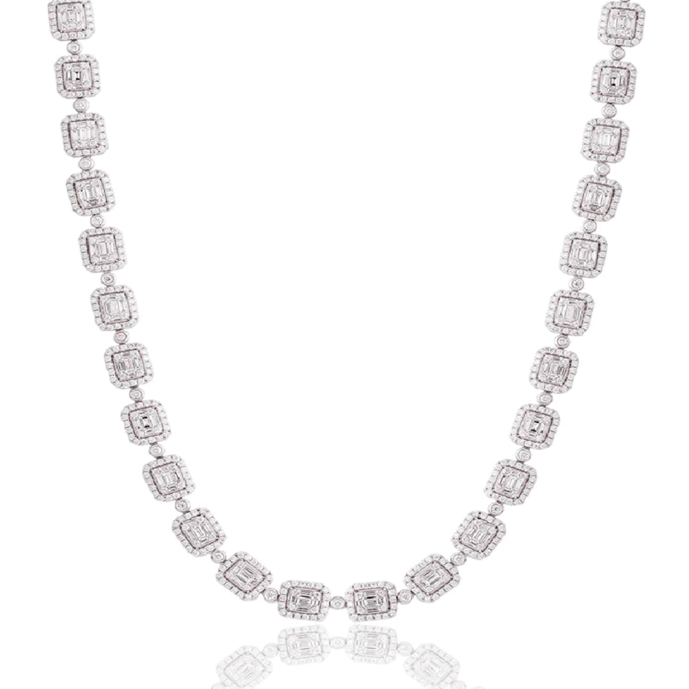 Diamond choker chain best sale mens