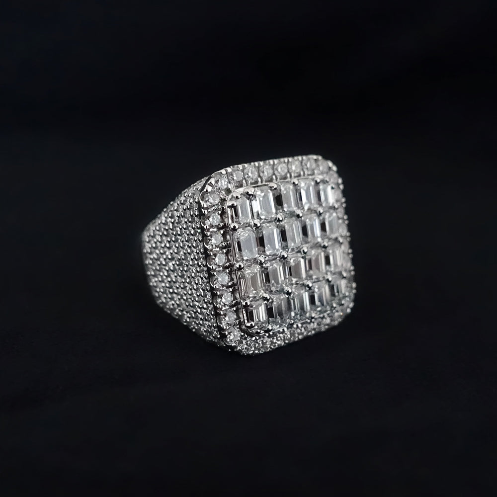 Emerald Cut Diamond Ring | Men Diamond Rings in Dubai, UAE