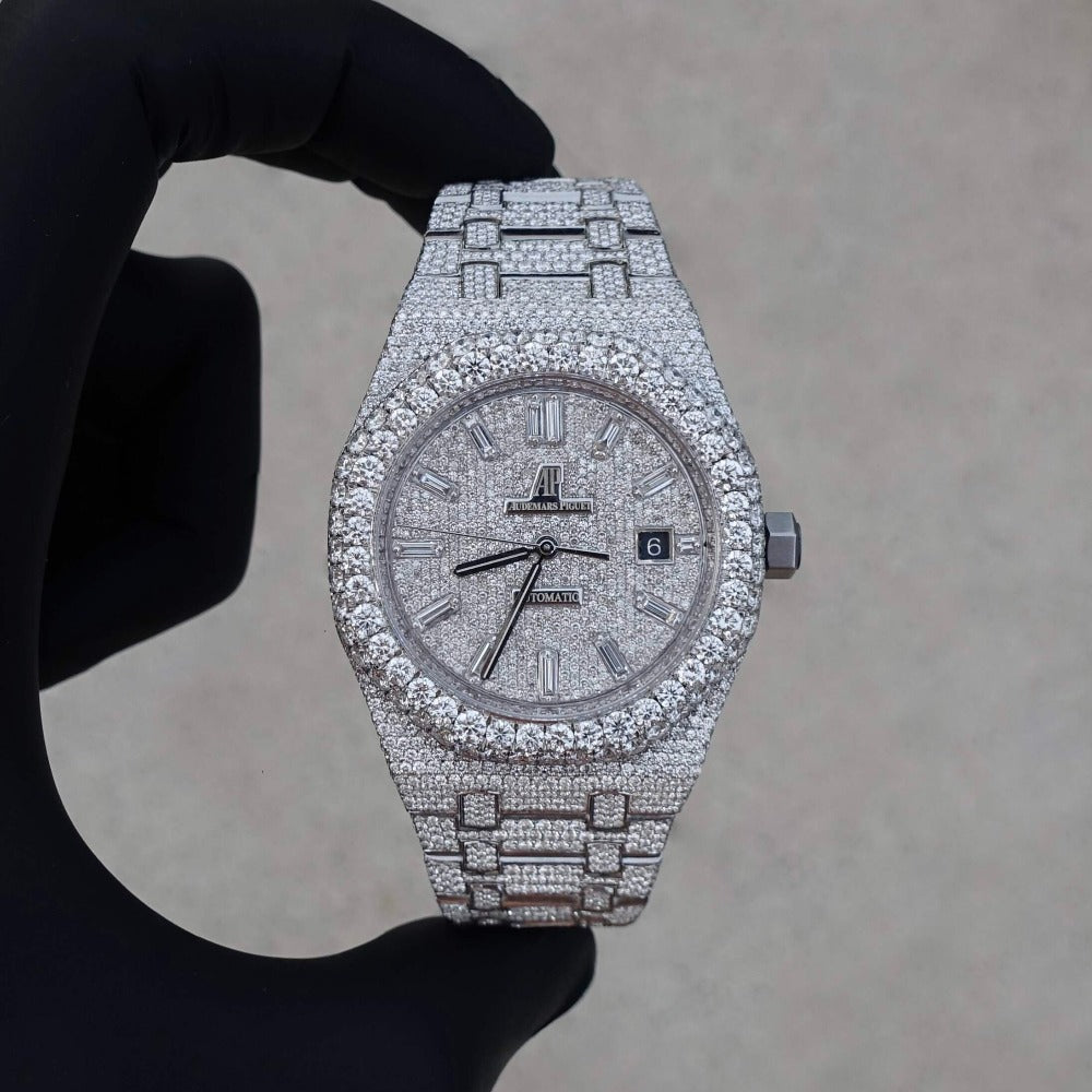 Diamond Audemars Piguet Royal Oak 41mm Stainless Steel