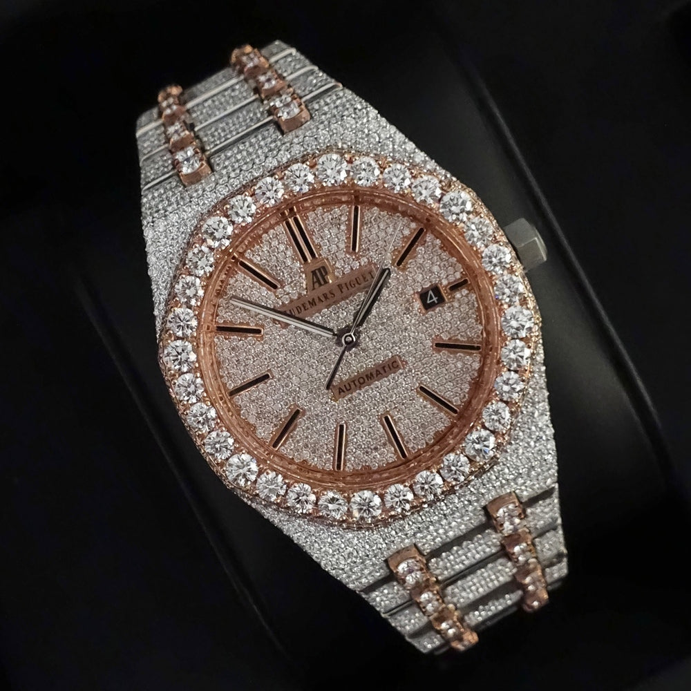 Diamond Audemars Piguet Royal Oak 41mm Tone Rose Gold
