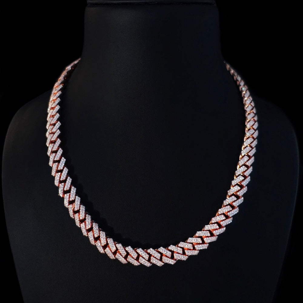 10mm Diamond Cuban Link Chain Mens 11mm Diamond Cuban Link Chain