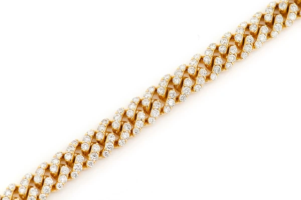 6mm Cuban Link Bracelet yellow gold | Diamond Bracelets in Dubai, UAE