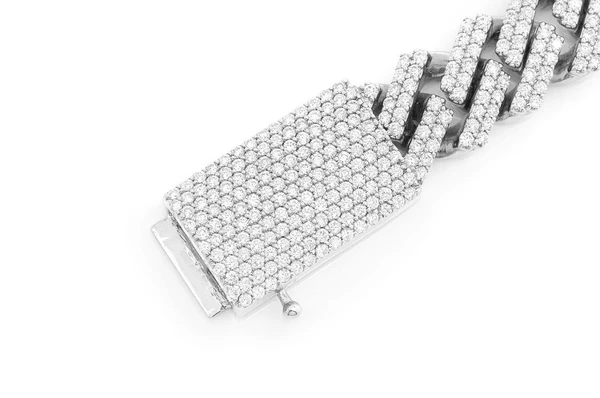 Diamond encrusted cheap cuban link bracelet