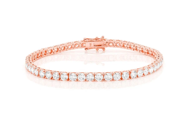 Diamond Tennis Bracelet Rose Gold | Diamond Bracelets in Dubai, UAE
