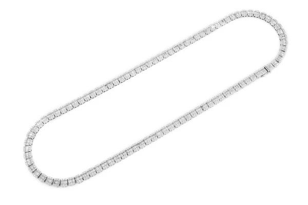 Baguette Diamond Tennis Necklace | Diamond Necklaces in Dubai, UAE