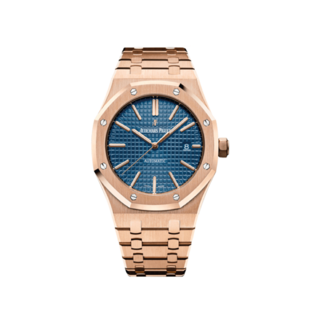 Audemars Piguet Royal Oak 15500 41mm 18k Rose Gold Black Dial