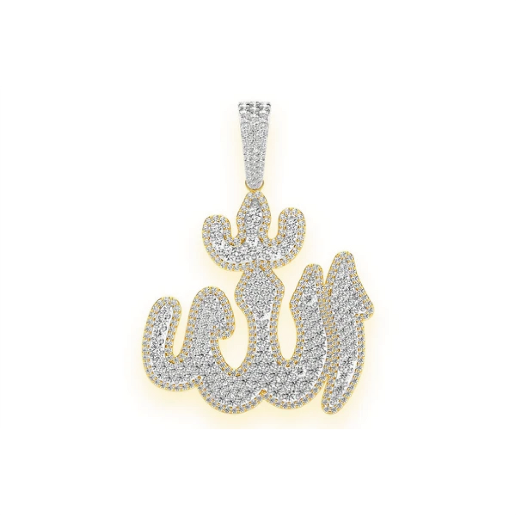 Diamond Allah Pendant | Men Diamond Pendants in Dubai, UAE