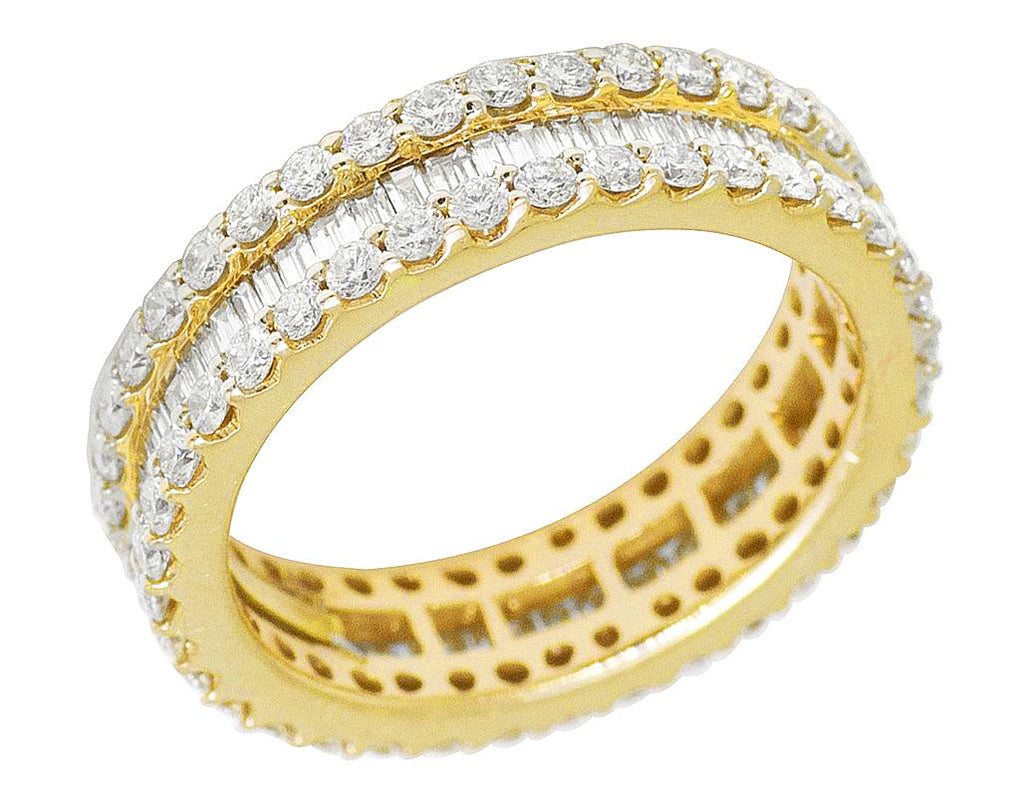 [global ice paris] - Baguette Eternity Ring