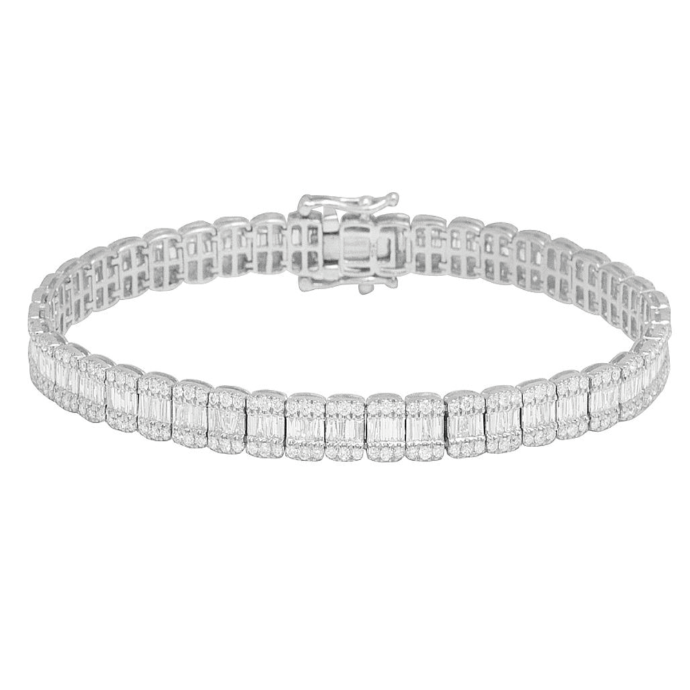 Diamond chip 2025 tennis bracelet