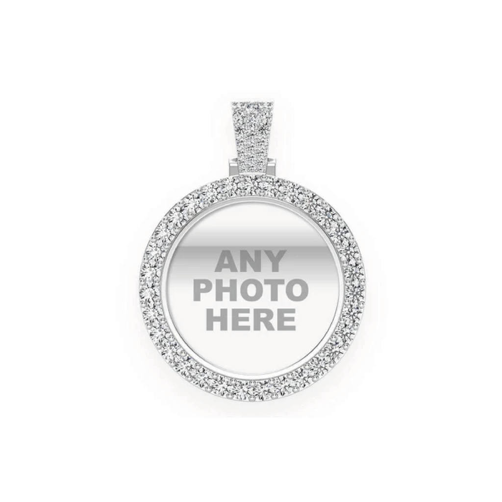 Diamond Picture Memory Pendant in VS diamonds & Rose Gold | Men Diamond Pendants in Dubai UAE