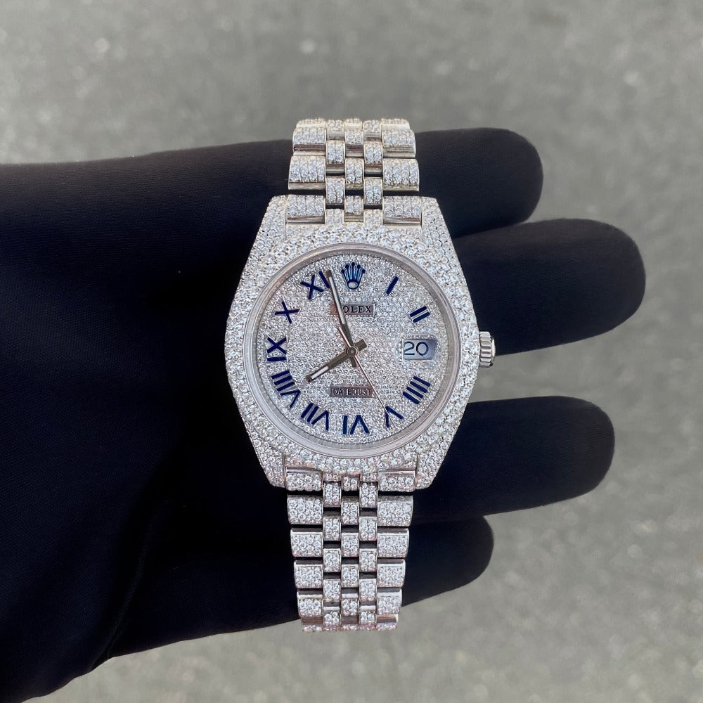 Datejust 41 Rolex Mens Diamond Watch Diamond Rolex Datejust
