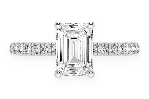 1ct Emerald Cut Diamond Ring | Engagement & Wedding Rings in Dubai, UAE | Global Ice