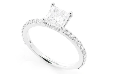 1ct Princess Cut Diamond Ring | Engagement & Wedding Rings in Dubai, UAE | Global Ice