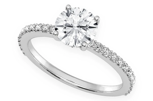 1ct Round Cut Diamond Ring | Engagement & Wedding Rings in Dubai, UAE | Global Ice
