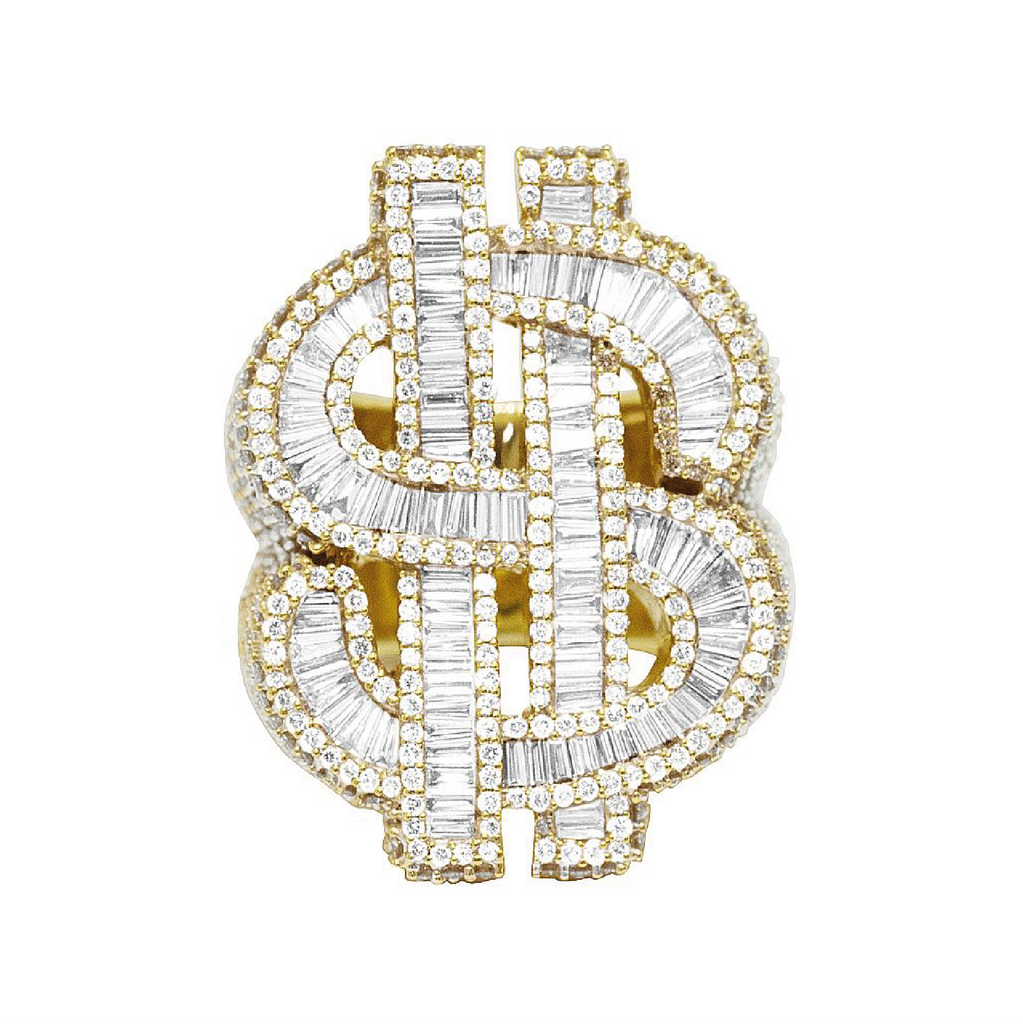 Diamond Dollar Ring | Men Diamond Pinky Rings in Dubai, UAE | Global Ice