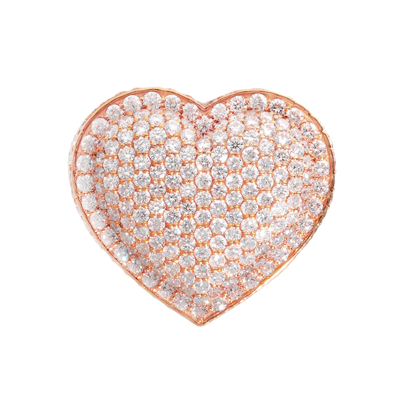 Diamond Heart Ring | Men Diamond Rings in Dubai, UAE | Global Ice