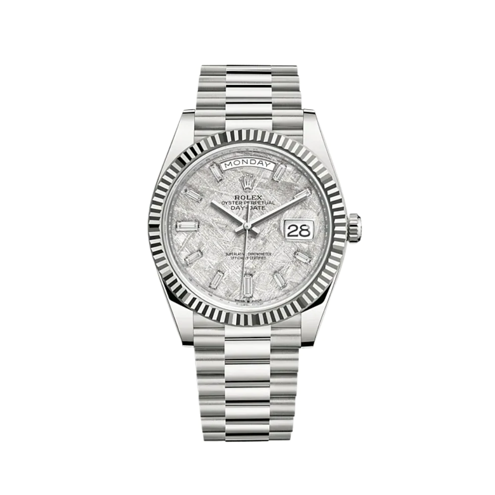 Rolex Day-Date 40 White Gold Meteorite Dial | Rolex Watches in Dubai, UAE