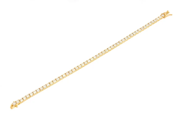 Diamond Tennis Bracelet Yellow Gold | Diamond Bracelets in Dubai, UAE
