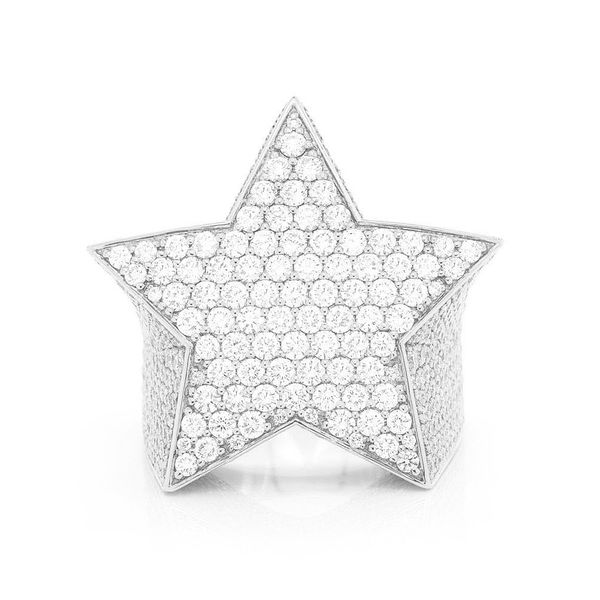 Global Ice Paris  - Diamond Star Ring - 14kt Gold