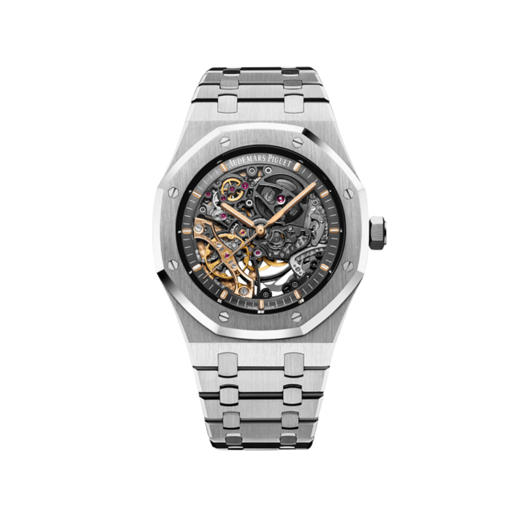 Audemars Piguet Royal Oak Skeleton Double Balance Wheel Openworked 41mm Stainless Steel