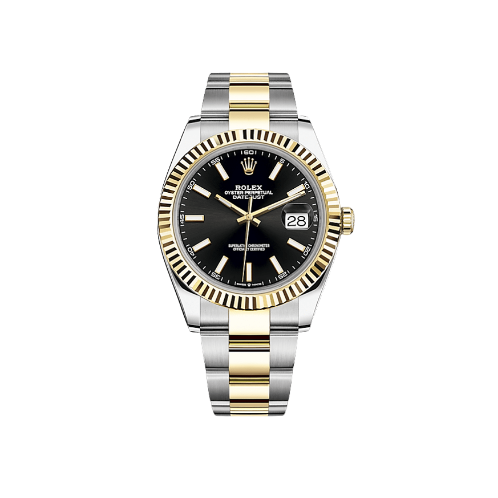 Steel and top gold datejust